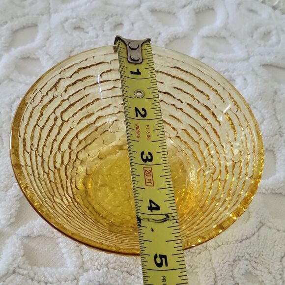 VINTAGE ✨️ Anchor Hocking Amber Glass Bowl - Picture 3 of 5